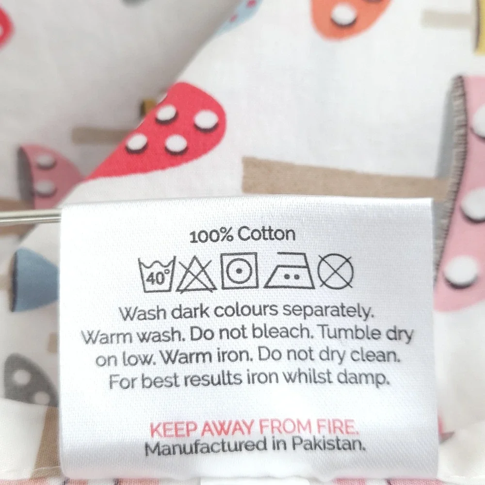 Cath Kidston Mushroom CAL KING Flat Fitted 2pc Sheet 16